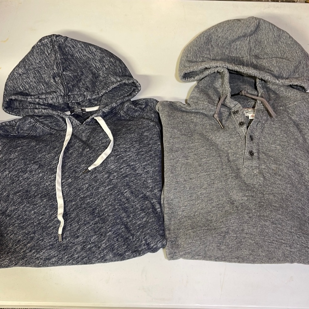 Vince & Lucky Brand XL Hooded Tops - Picture 1 of 3